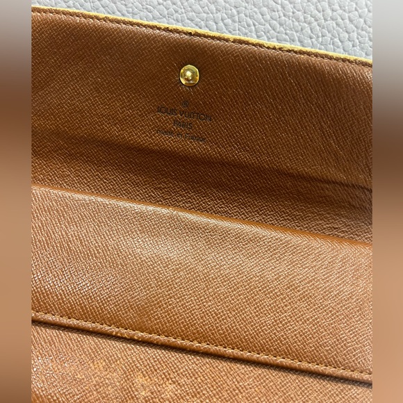 COPY - Authentic Louis Vuitton Brown Monogram Canvas Vintage (portefeuille) Ful… - Picture 9 of 11